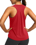 Women's Workout Tops Racerback Athletic Tank Tops Sleeveless Loose Fit Yoga Running Gym Shirts for Women