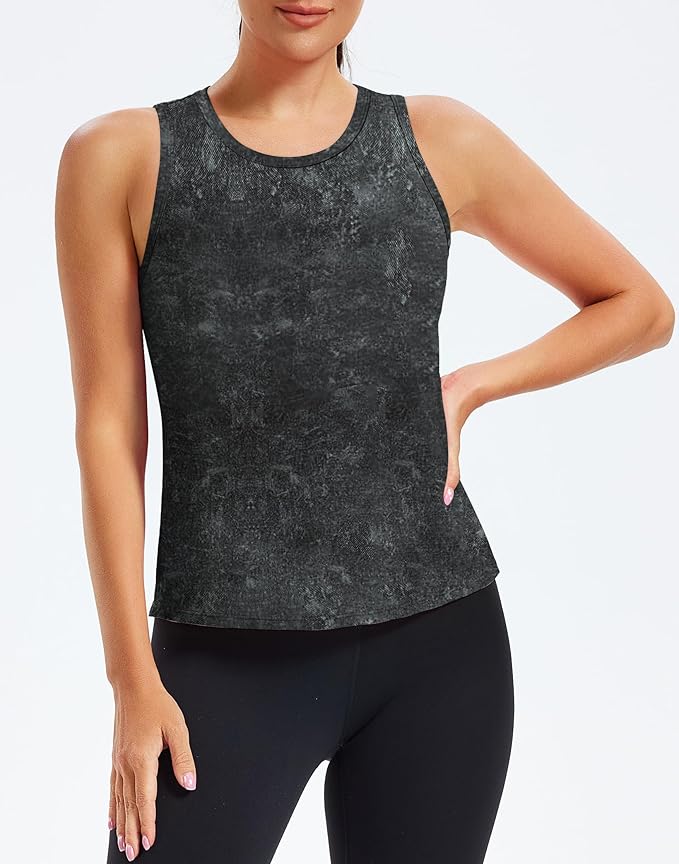 Alaroo Womens Workout Tank Tops Sleeveless Short Shirts for Sport Athletic Yoga Running Gym Loose Crop 2026