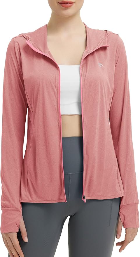 baleaf Women's Sun Protection Jacket Hoodie Clothing Lightweight Long Sleeve Sun Cover Up Shirt