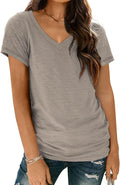 AUTOMET T-Shirts Short Sleeve V Neck Tees Tops for Women Fashion Trendy Lightweight Soft Casual Summer Outfits Clothes 2026