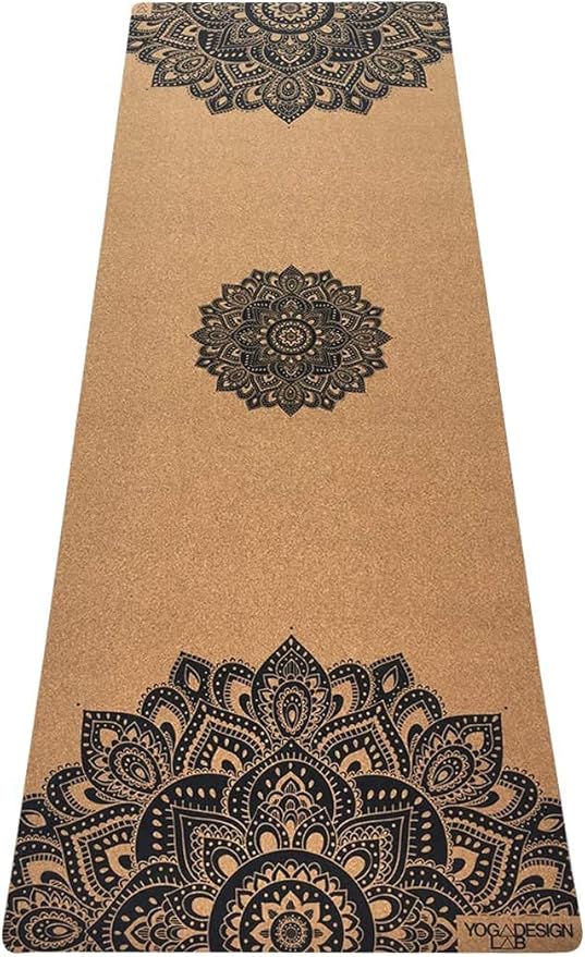 YOGA DESIGN LAB | The Cork Yoga Mat | Eco Luxury | Ideal for Hot Yoga, Power, Bikram, Ashtanga, Sweaty Workouts | Studio Quality | Includes Carrying Strap!