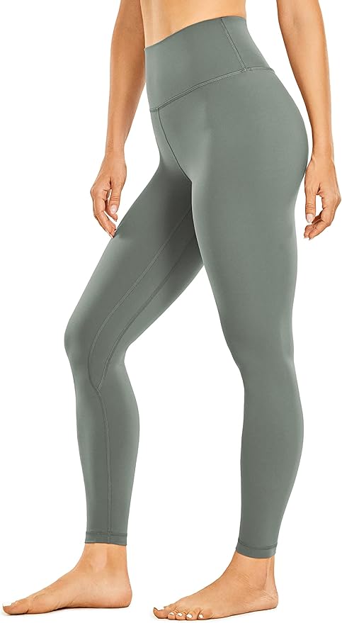 CRZ YOGA Brushed Naked Feeling Workout Leggings 25" - High Waisted Gym Compression Tummy Control Womens Yoga Pants