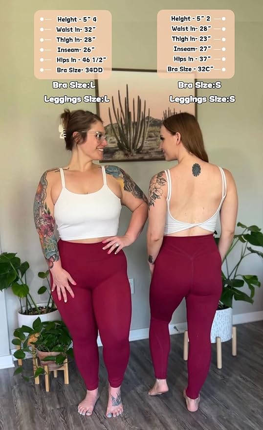 Aoxjox High Waisted Workout Leggings for Women Trinity Yoga Pants 26.5"