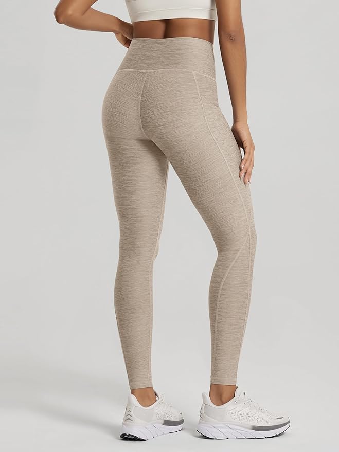 ODODOS Women's High Waisted Yoga Leggings with Pockets, Tummy Control Non See Through Workout Athletic Running Yoga Pants