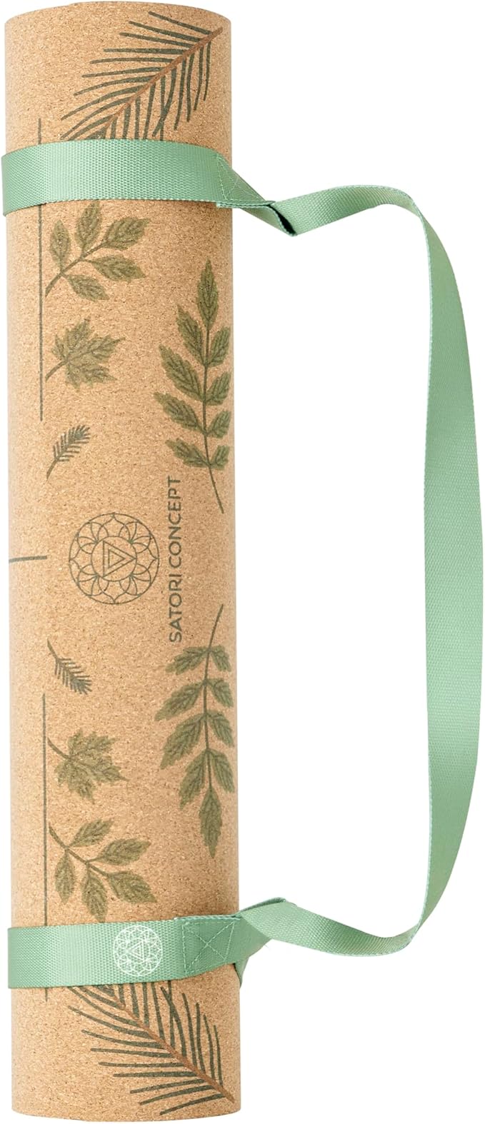 Cork Yoga Mat with Natural Rubber Base, Extra Size, Thickness and Support, Excellent Cushion & Grip, Non-Slip, Non-Toxic, Sweat-Resistant, Sustainable, Eco-friendly Exercise Mat
