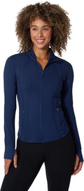 Yogalicious Womens Ultra Soft Lightweight Full Zip Yoga Jacket with Pockets