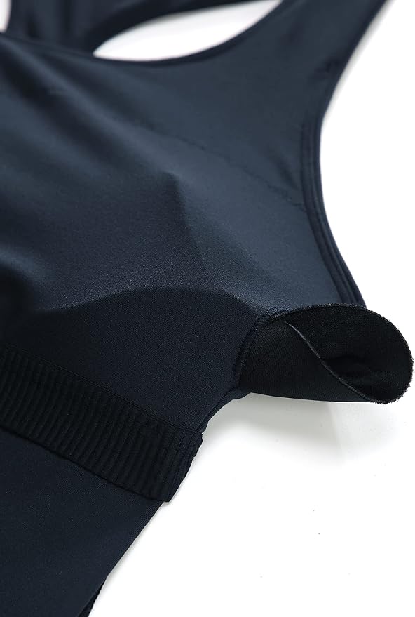 CRZ YOGA Butterluxe Workout Racerback Tank Tops for Women - Padded Athletic Spandex Yoga Shirts with Built in Bra