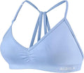 AUROLA Mercury Workout Sports Bras Women Athletic Removable Padded Backless Strapy Minimal Crop Top