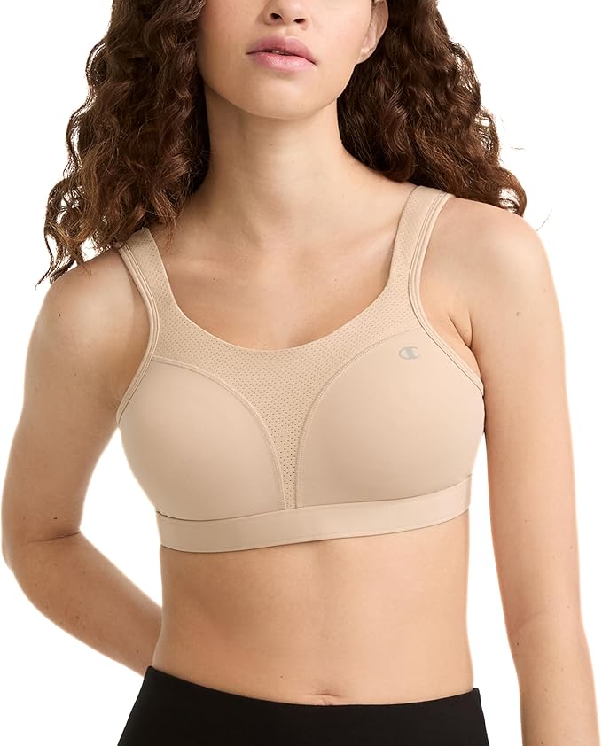 Champion Womens Women's Sports Bra, High-Impact, Maximum Support, Breathable, Moisture Wicking