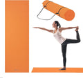 Gaiam Essentials 1/4" Thin (6mm) Yoga & Pilates, Fitness & Exercise Mat with Easy-Cinch Carrier Strap Cusion Support For Fitness and Gym Workouts