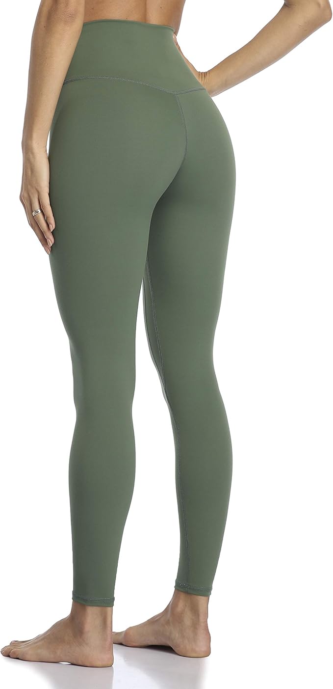 YUNOGA Women's Ultra Soft High Waisted Seamless Leggings Tummy Control Yoga Pants