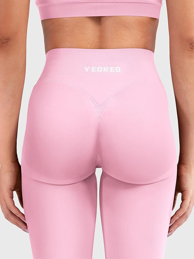 YEOREO Butt Lifting Leggings for Women Seamless Hidden Scrunch Workout Leggings 24" Baderiy Gym Yoga Booty Pants