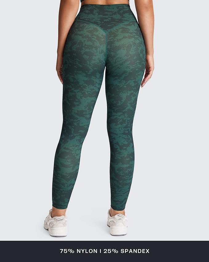 Aoxjox High Waisted Workout Leggings for Women Tummy Control Buttery Soft Yoga Metamorph Deep V Pants 26"