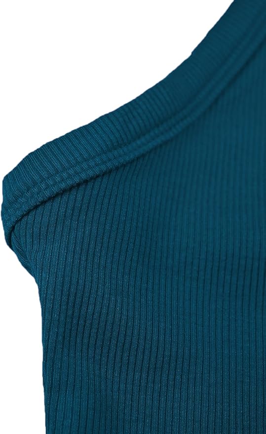 iGENJUN Workout Tops for Women Racerback Basic Tank Summer 2026 Camisole V Neck Slim Fit Ribbed Sleeveless