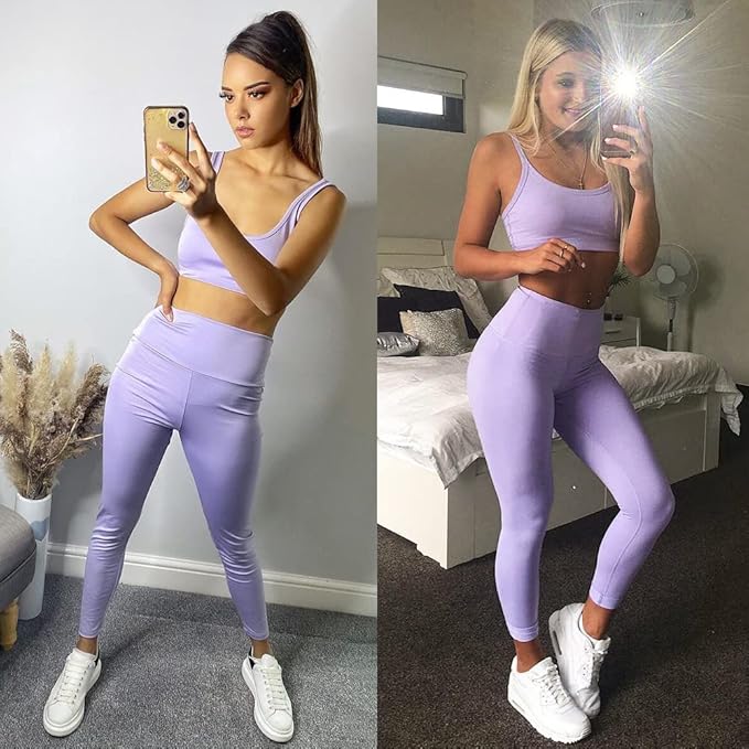 FULLSOFT Buttery Soft Leggings for Women - High Waisted Tummy Control No See Through Workout Yoga Cycling Tights Pants