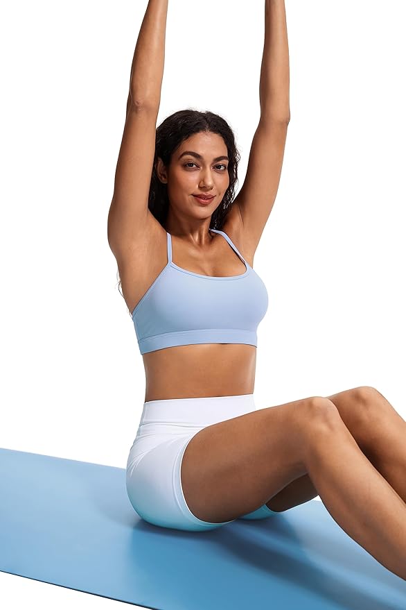 JOYSPELS Comfy Racerback Sports Bras for Women with Removable Pads Luxury Dupe for Workout & Daily Use, A-C Cups