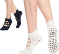 CoolMate Pilates Socks with Grips for Women, Yoga Socks, Crew Non Slip Women for Barre, Pilates Gifts for Women
