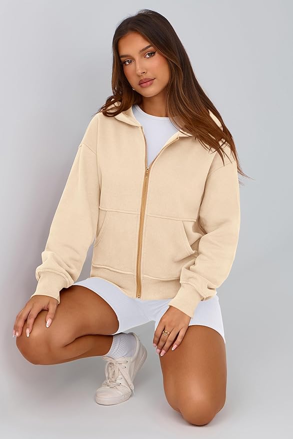 PRETTYGARDEN Hoodies for Women Sweatshirt Zip Up Hoodie Fall Fashion 2026 Trendy Long Sleeve Jackets Winter Clothing Outfits