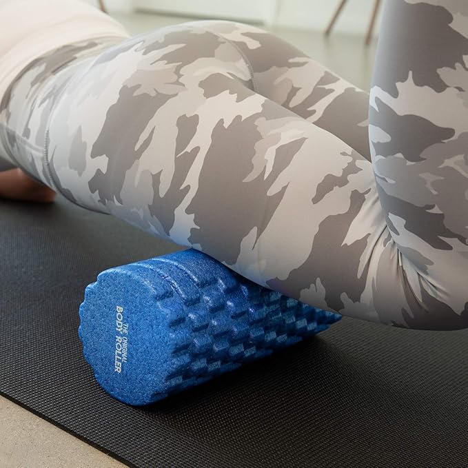 The Original Body Roller - High Density Foam Roller Massager for Deep Tissue Massage of The Back and Leg Muscles - Self Myofascial Release of Painful Trigger Point Muscle Adhesions - 13" Blue