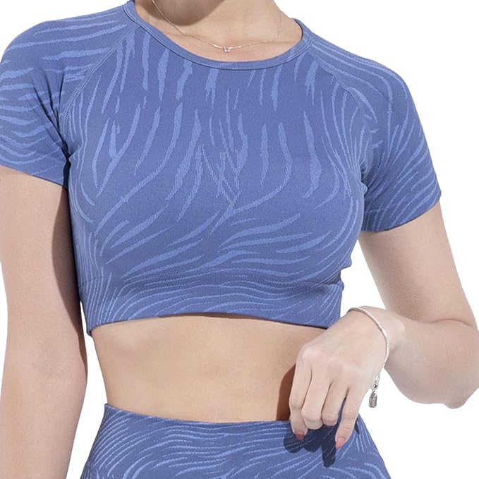 Seamless Yoga Four-Piece Set Supportive Fit and Contouring Comfort for Active Movement