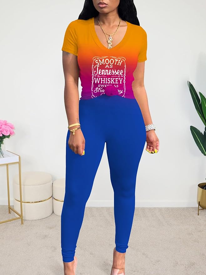 Lounge Sets for Women 2 Piece Summer Casual Jogger Workout Outfits Short Tops Long Pant Sweat suit leggings set