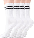 CoolMate Pilates Socks with Grips for Women, Yoga Socks, Crew Non Slip Women for Barre, Pilates Gifts for Women