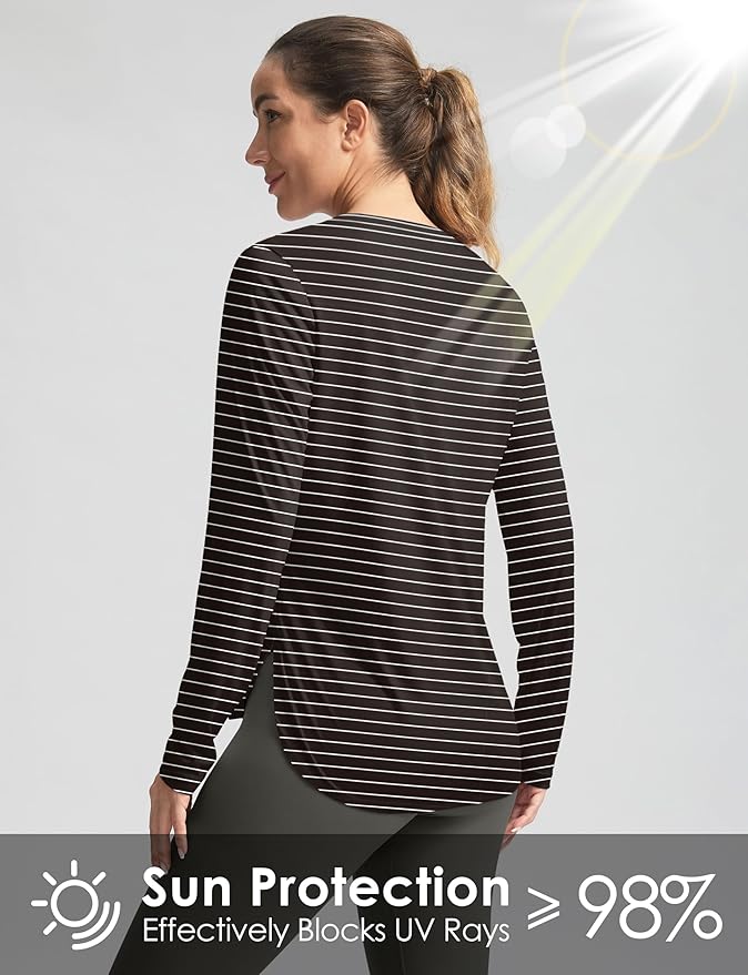 Women's Sun Shirts UPF 50+ Long Sleeve UV Protection Shirt Lightweight Quick Dry Workout Hiking Tops for Women