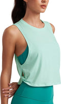 CRZ YOGA Pima Cotton Large Armhole Tank Tops for Women - Workout Sport Athletic Yoga Running Gym Loose Crop Sleeveless Shirts