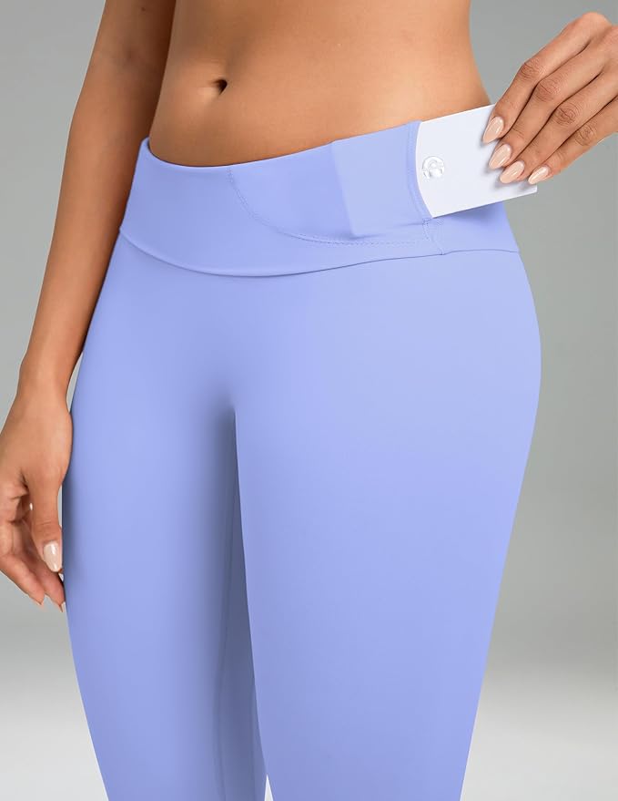 Colorfulkoala Dreamlux No Front Seam Leggings for Women 25"/28" Inseam, High Waisted Buttery Soft Yoga Pants