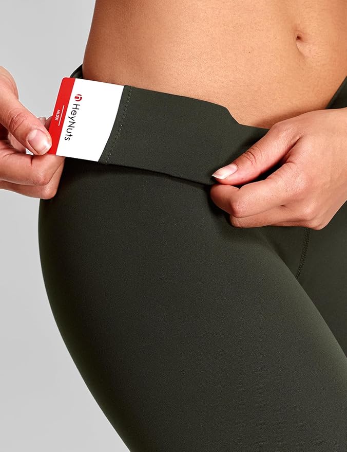 HeyNuts Yoga Pro Leggings 25'', Light to Medium Support, Buttery Soft 7/8 Lounge Yoga Pants