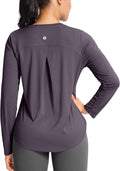 SANTINY Lightweight Long Sleeve Workout Tops for Women Breathable Gym Yoga Athletic Running Hiking Top UPF 50+ Sun Shirts