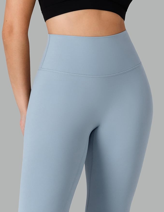 Colorfulkoala Dreamlux No Front Seam Leggings for Women 25"/28" Inseam, High Waisted Buttery Soft Yoga Pants
