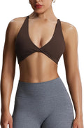 Aoxjox Women's Workout Sports Bras Fitness Metamorph Sienna Twist Bra Yoga Crop Tank