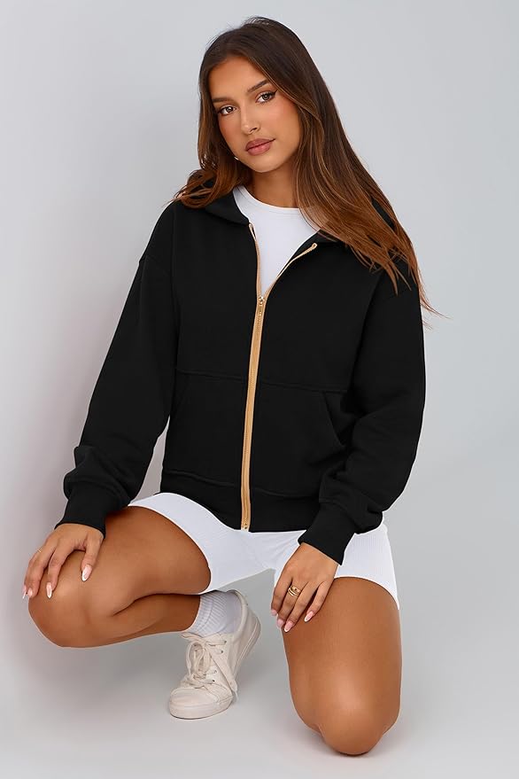 PRETTYGARDEN Hoodies for Women Sweatshirt Zip Up Hoodie Fall Fashion 2026 Trendy Long Sleeve Jackets Winter Clothing Outfits