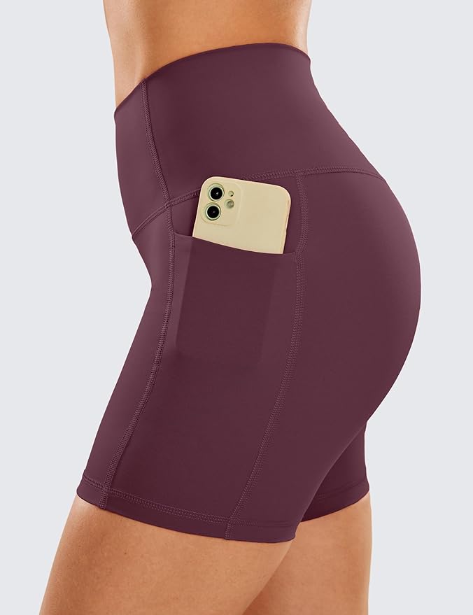 CRZ YOGA Women's Hugged Feeling Compression Leggings - Thick High Waisted Workout Leggings 25"