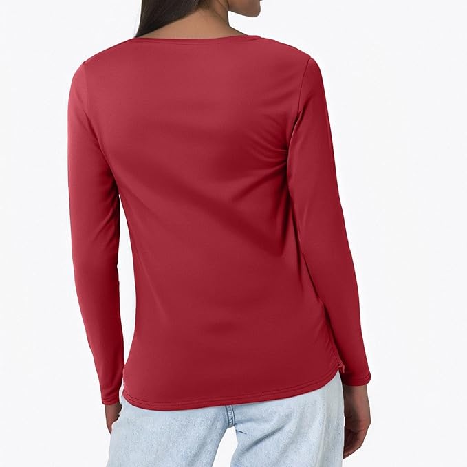 Yoga Tops for Women Long Sleeve Compression Going Out Tops Workout Sets Gym Shirts Cute Cropped V Neck Dance Outfits