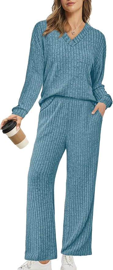 RUMIA Lounge Sets for Women 2026 Vacation Matching Track Suits Sweater Fall Outfits (S-2XL)