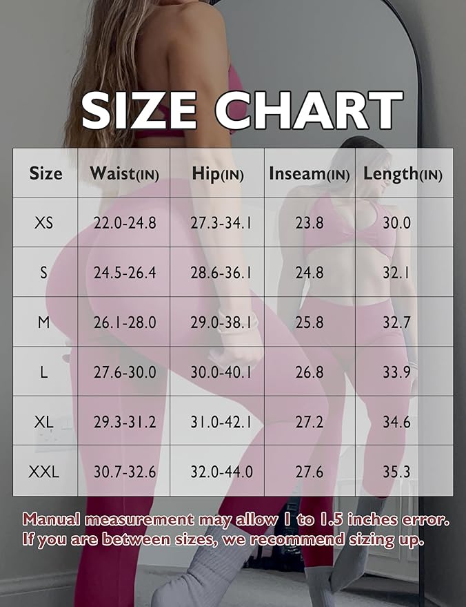 Ieumaz Scrunch Butt Lifting Leggings for Women Gym Seamless Workout Leggings Mid Low Waist Tummy Control Yoga Pants