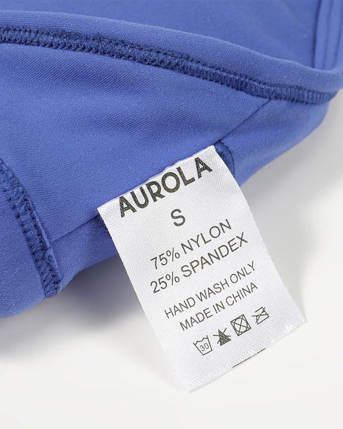 AUROLA Mercury Workout Sports Bras Women Athletic Removable Padded Backless Strapy Minimal Crop Top