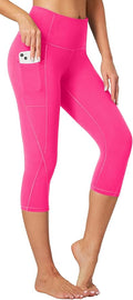 Heathyoga Capri Leggings for Women High Waisted Capri Leggings with Pockets for Women Tummy Control Yoga Pants Women