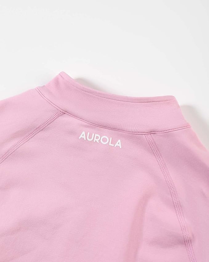 AUROLA Influence Athletic Workout Jacket for Women, Lightweight Slim Fit Full Zip Running Yoga Sports Jacket with Thumb Holes