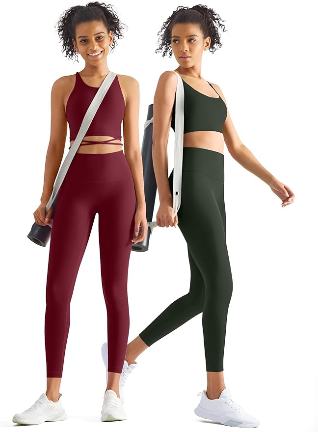 3 Pack Leggings with Pockets for Women,Butt Lift High Waisted Tummy Control Workout Yoga Pants Reg & Plus Size
