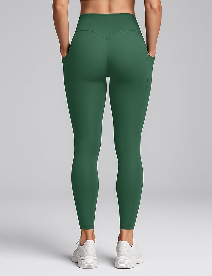 Unthewe Naked-Feel No Front Seam Leggings for Women - High Waisted Buttery Soft Workout Yoga Pants 25"