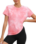 KevaMolly Workout Tops for Women UPF50+ Breathable Loose Fit Yoga T Shirts Short Sleeve Running Gym Athletic Tee Top
