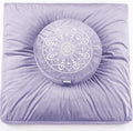 Hihealer Meditation Cushion, Traditional Tibetan Meditation Pillow Velvet Cover - Large Floor Cushion Seating for Adults - Yoga Buckwheat Bolster for Women、Moms