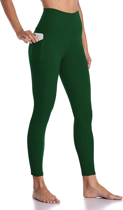 Colorfulkoala Women's High Waisted Yoga Pants 7/8 Length Leggings with Pockets