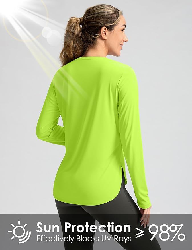 Women's Sun Shirts UPF 50+ Long Sleeve UV Protection Shirt Lightweight Quick Dry Workout Hiking Tops for Women