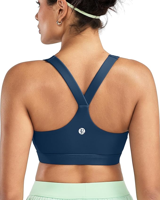 RUNNING GIRL Sports Bras for Women, Molded Cup High Impact Sports Bra Workout Bras for Women High Support Racerback