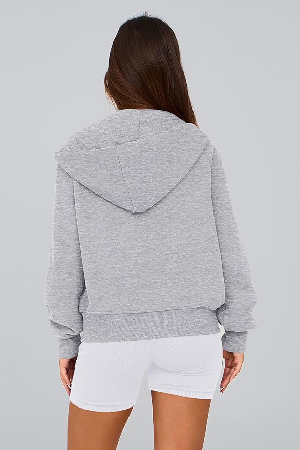 PRETTYGARDEN Hoodies for Women Sweatshirt Zip Up Hoodie Fall Fashion 2026 Trendy Long Sleeve Jackets Winter Clothing Outfits