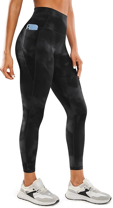 CRZ YOGA Butterluxe Workout Leggings Pockets 25'' - High Waisted Gym Womens Yoga Pants Buttery Soft